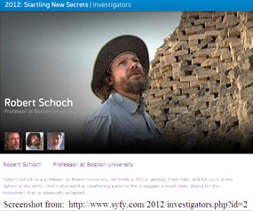 Screen capture from the NBC documentary titled 2012 Startling New Secrets