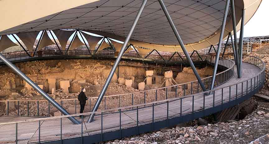 Image of Dr. Schoch at Göbekli Tepe in 2020
